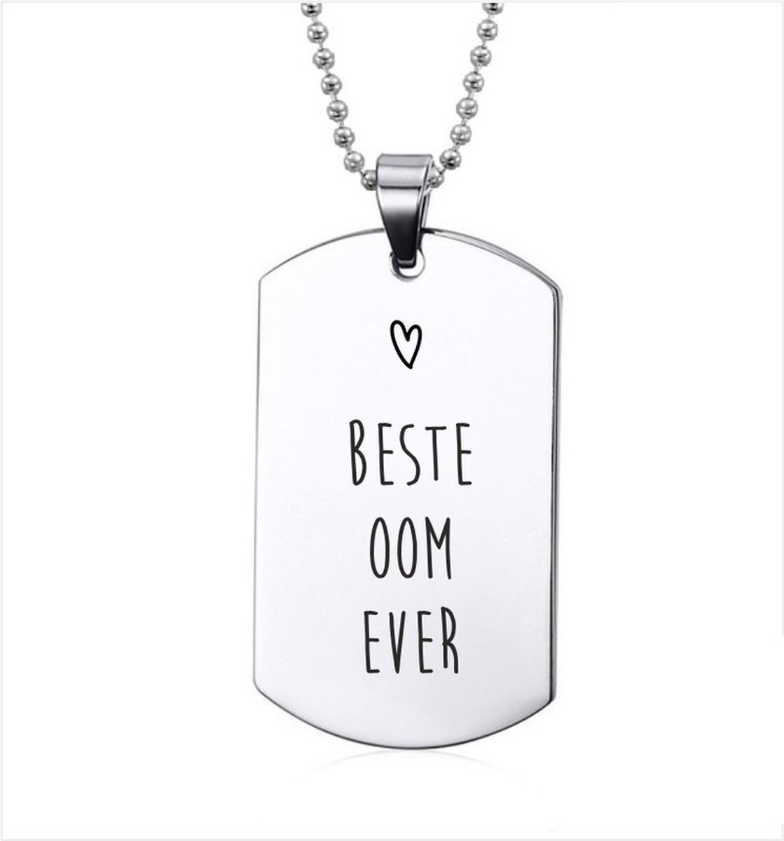 Ketting RVS - Beste Oom Ever