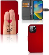 GSM Hoesje iPhone 14 Pro Max Wallet Book Case Cadeau voor Vrouw Liefde