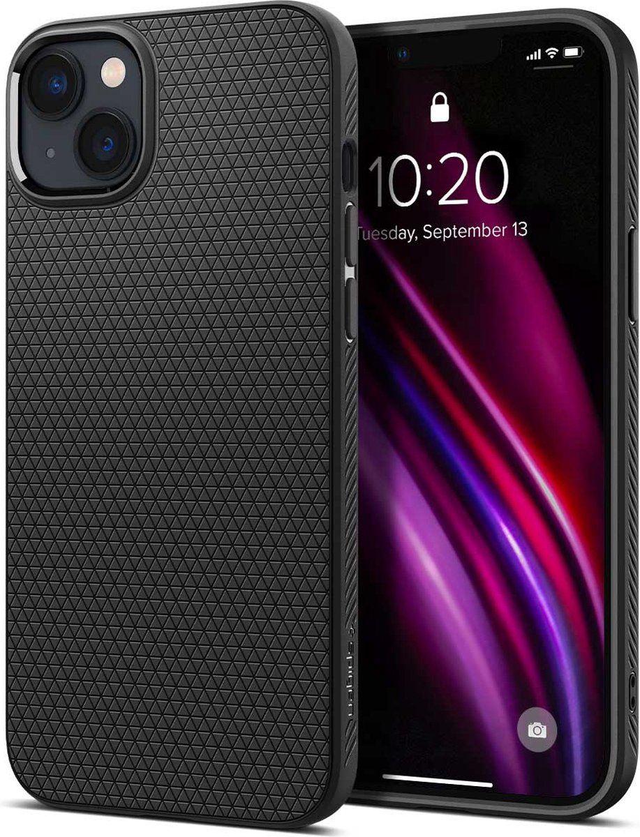 Spigen Liquid Air Case hoesje geschikt voor iPhone 14 Plus - zwart