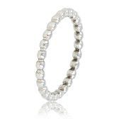 My Bendel - Bague femme avec boules - Argent - 2,5 mm - Belle bague boule de 2,5 mm - argent - en bel acier inoxydable permanent - Avec emballage cadeau de luxe