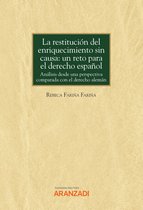 Monografía 1389 - La restitución del enriquecimiento sin causa: un reto para el derecho español