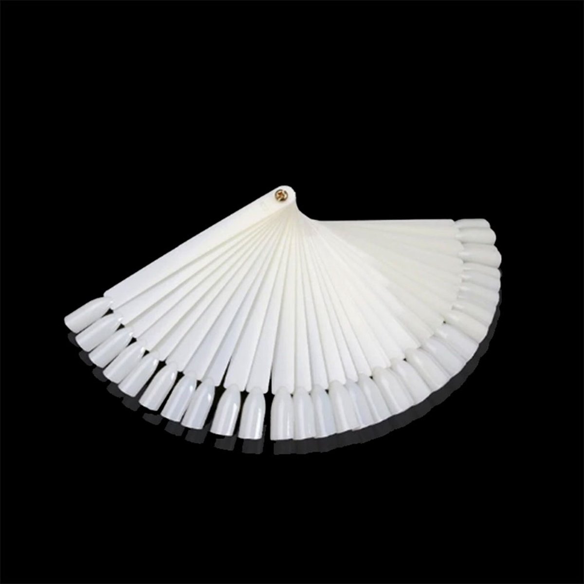 Goedkoopste DW4Trading Nagellak Kleuren Waaier - Nagel Display - Set van 50 Stuks Op Ring - Wit