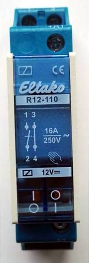 Eltako Eltako Schakelrelais Nominale spanning: 12 V Schakelstroom (max.): 8 A 1x NO, 1x NC 1 stuk(s)