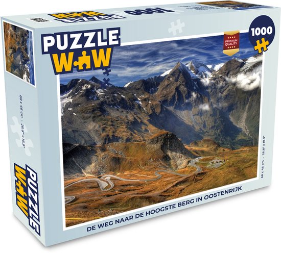 Puzzle La route de la plus haute montagne d'Autriche - Puzzle - Puzzle 1000  pièces adultes | bol.com