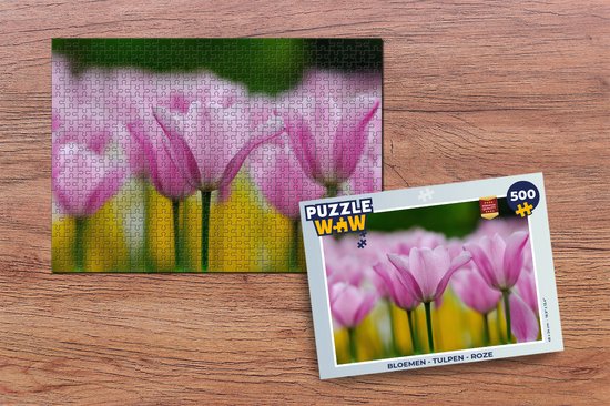 Puzzle Fleurs - Tulipes - Rose - Puzzle - Puzzle 500 pièces