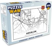 Puzzel Stadskaart - Heerlen - Nederland - Legpuzzel - Puzzel 500 stukjes - Plattegrond