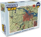 Puzzel Stadskaart - Amsterdam - Historisch - Legpuzzel - Puzzel 500 stukjes - Plattegrond