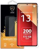 MobyDefend Screenprotector - Geschikt voor Xiaomi Redmi Note 13 Pro 4G - Case-Friendly Screensaver - Gehard Glas