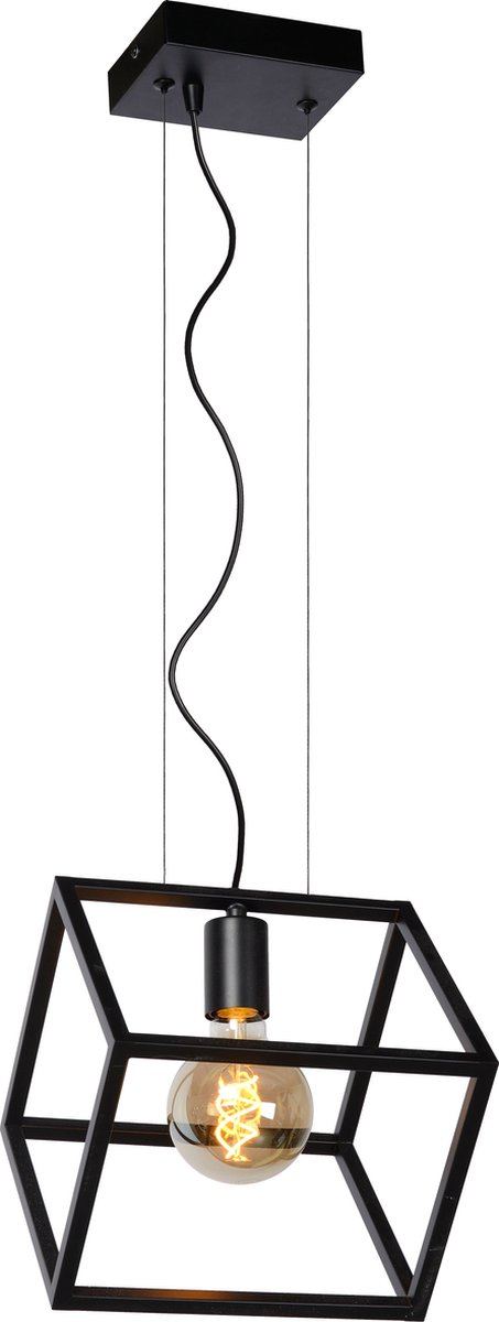 Lucide FABIAN Hanglamp - 1xE27 - Zwart