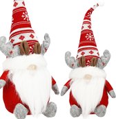 Kerstkabouters Opknoping Ornamenten Set van 8, Zweedse kabouter