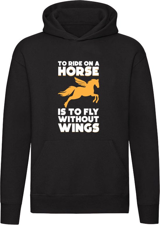 To Ride On A horse Hoodie - sport - paarden - magie - vleugels - vliegen - dieren