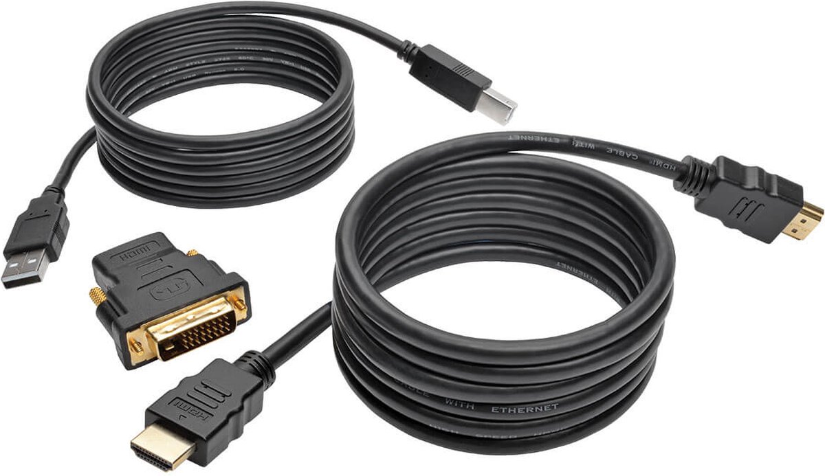 Tripp Lite P782-006-DH toetsenbord-video-muis (kvm) kabel 1,8 m Zwart