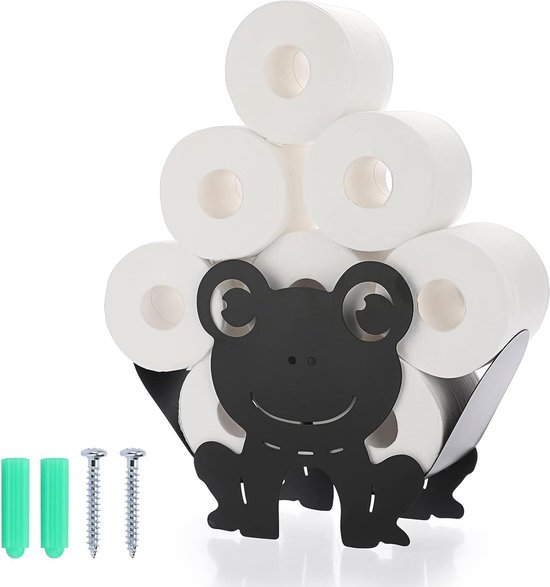 Items Toiletborstel houder - Bamboe - naturel/wit - 36 x 9 cm | Fun en Feest