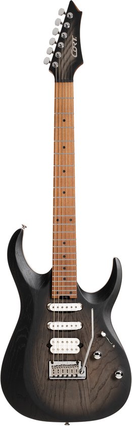 Cort X-700 Triality Open Pore Vintage Burst elektrische gitaar met softcase