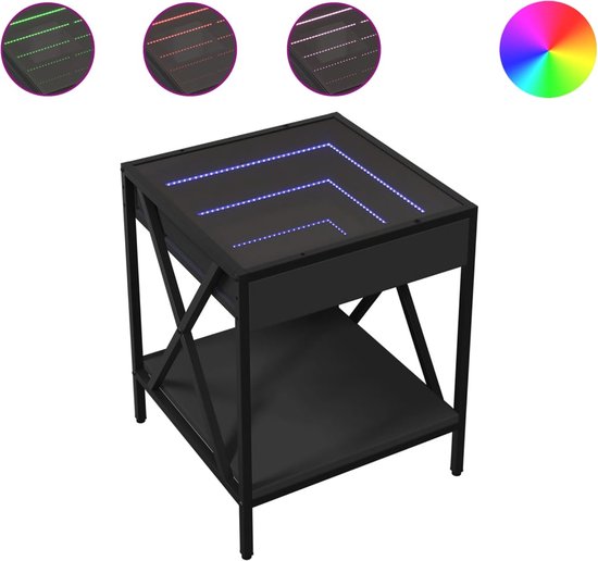 VidaXL Salontafel Met Infinity LED 90x50x38 Cm Sonom Eikenkleurig 763463154