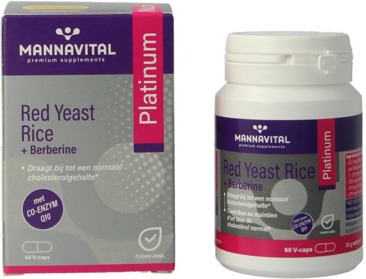 Goedkoopste Pit&Pit - Red Yeast Rice Berberine Platinum bio 60 pcs. - Normale cholesterol - Handige capsules