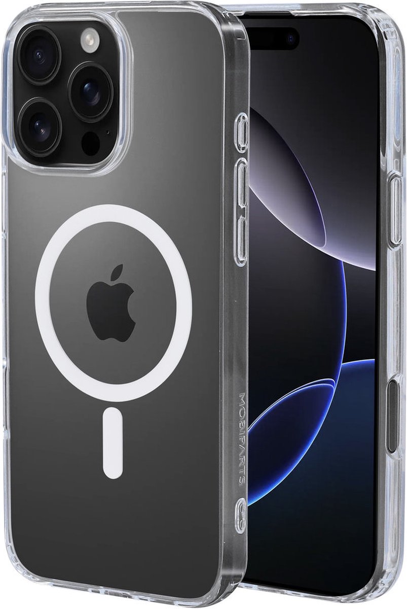 Mobiparts hoesje geschikt voor Apple iPhone 16 Pro Max - Hardcover - MagSafe - Transparant