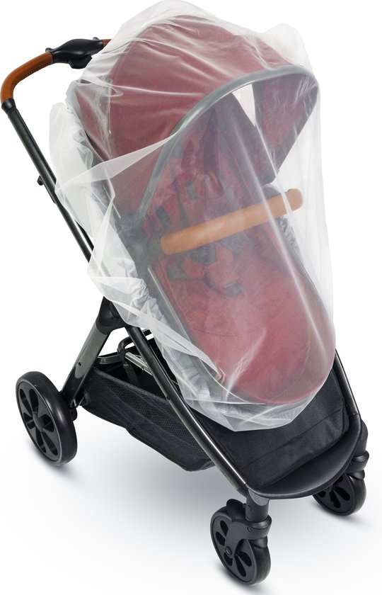 Baby Klamboe voor Kinderwagen, Buggy, Autostoel en Pack N Play - Met Nauwsluitend Elastiek en Trekkoord - 1000 Mesh en Cadeauverpakking van Merkloos — afbeelding 3