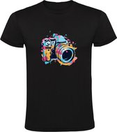Kleur Camera Heren T-shirt - foto - fotografie - video - knippen