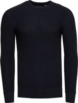 Only & Sons Onsfelix Reg 12 Crew Knit Noos Men's Knitted Jumper, Light grey melange/detail: grading