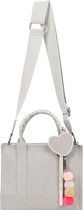 Fritzi aus Preußen Sac à épaule bandoulière Sac à main Square Limited Wiesn Crossbody Bag Warm Stone Gris clair