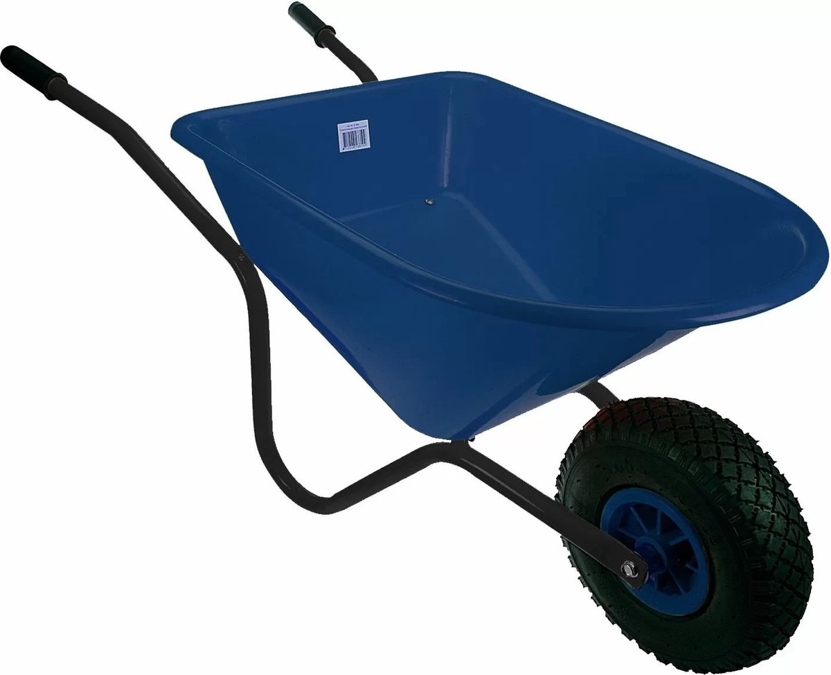 MM Eurotool Kinderkruiwagen Metaal met Kunststof Bak - Blauw — afbeelding 3
