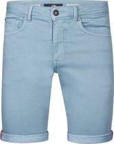 Petrol Industries Heren Denim Short - Slim Fit - Stretch - Korte Broek - Elastische Tailleband - Spijkerbroek - Herenkleding - Blauw - Maat XXL