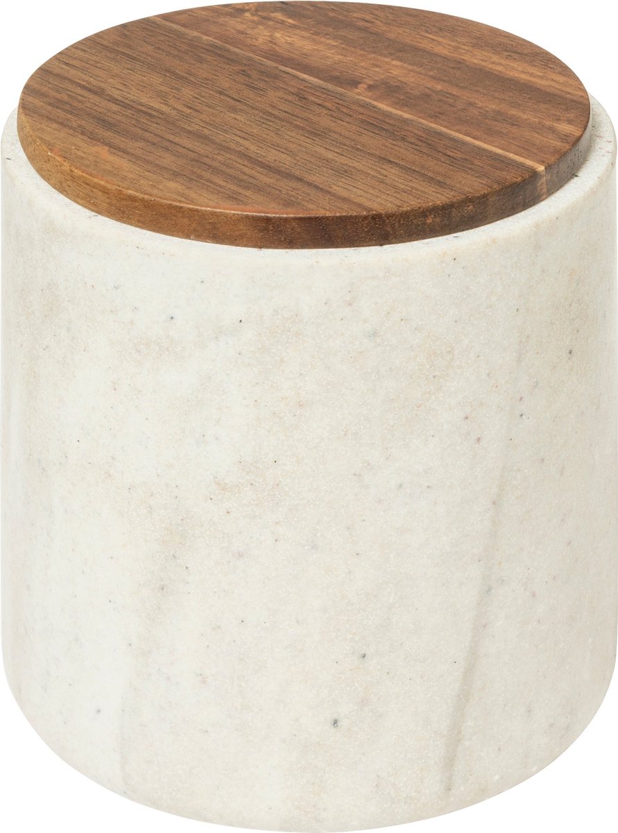 5Five Como Wattenhouder - Marmereffect - Ø10xH11cm - Beige