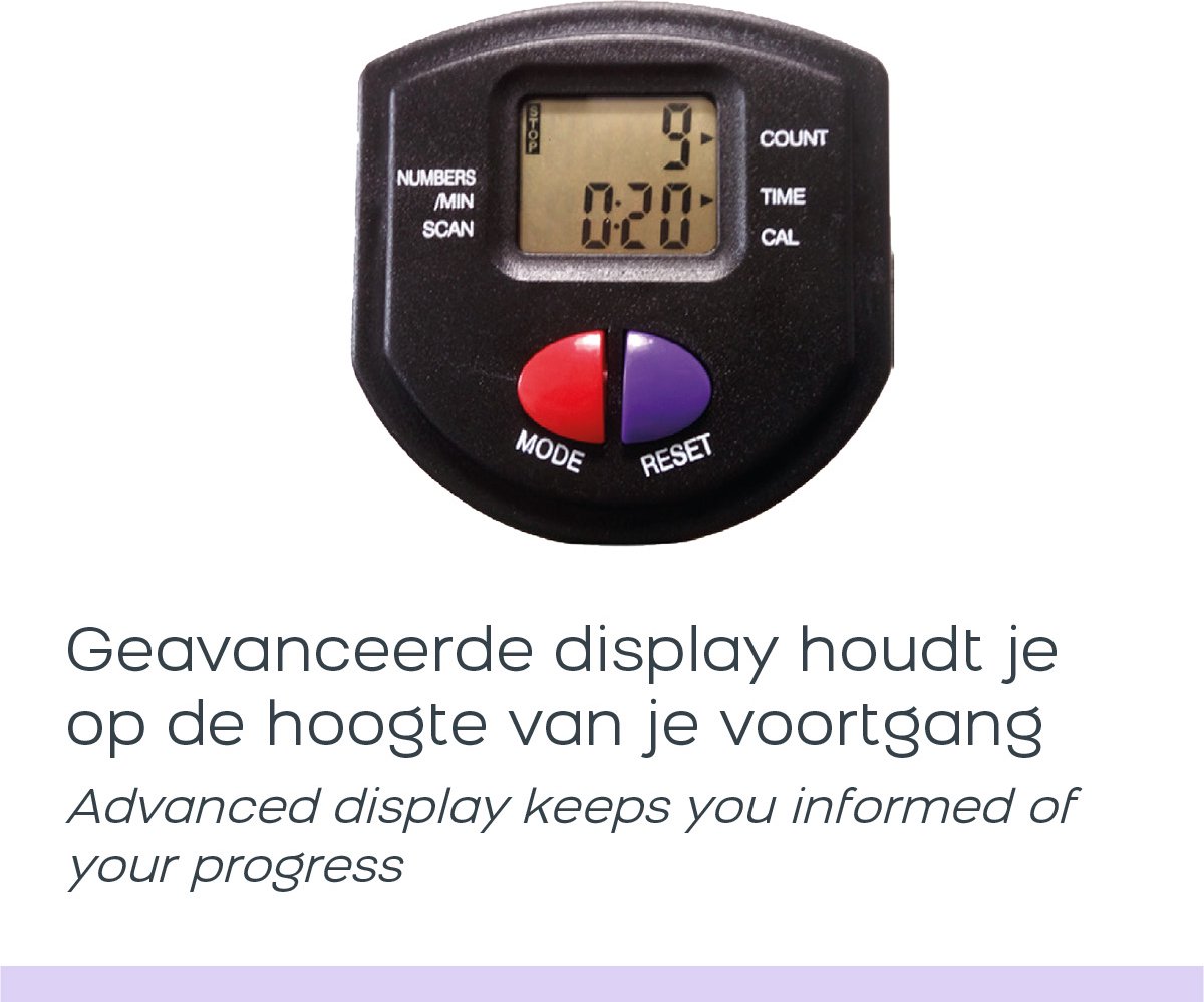 Afbeelding 3 van Orange Gym, inklapbare Roeitrainer – Roeimachine – Roeiapparaat – 12 weerstandsniveaus – Digitaal display – Fitnessapparaat voor thuis