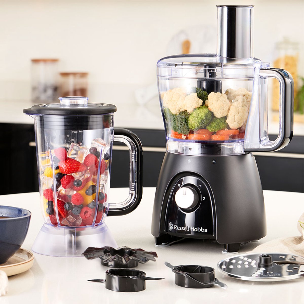 სამზარეულოს კომბაინი Russell Hobbs 27111-56, 900W, 2.3L, Food Processor, Grey al