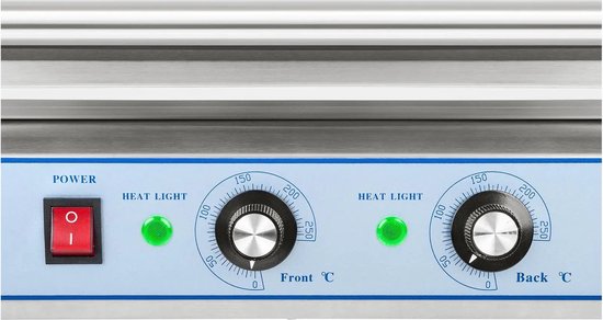 Hotdog Grill - 11 rollers - Roestvrij staal - Royal Catering — afbeelding 2