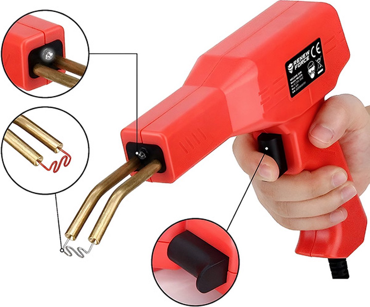 Vixson - Plastic Lasapparaat - Reparatie Plastic en Kunststof - Plastic Lassen - Kunststof reparatieset - Soldeerbout voor Plastic - Autobumper Reparatie - Nietmachine - PVC - Plastic Hot Stapling - BONDMASTER – foto 7