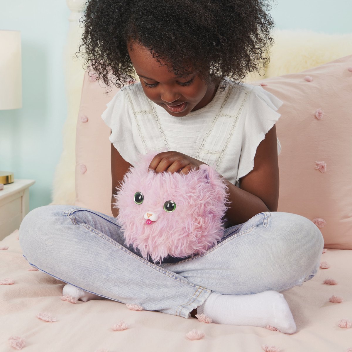 Fur Fluffs - Interactieve Fluffy Knuffel - Roze — afbeelding 3