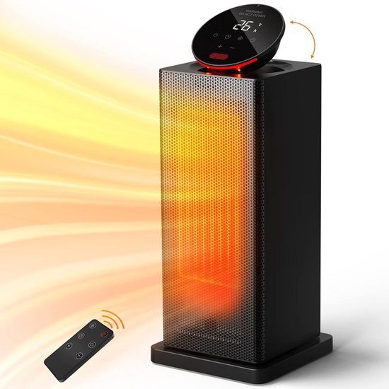 LUMINART Elektrische Kachel 2000 W, ECO Keramische Ventilatorkachel , 90°Oscillatie, met Afstandsbediening, 24H Timer, 3 Temperatuurinstellingen