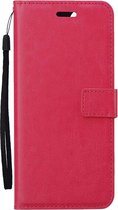 Étui adapté pour iPhone 16 Pro Max Cover Bookcase Flipcase Book Cover - Étui adapté pour iPhone 16 Pro Max Case Book Case - Rose foncé