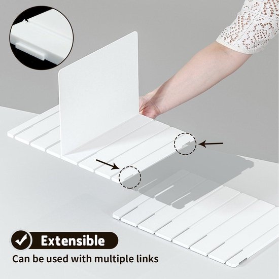 12 stuks transparante acryl plankverdeler, multifunctionele plankverdeler