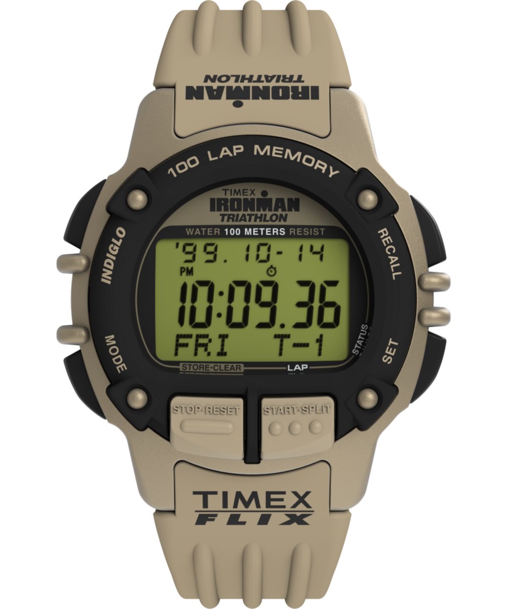 Timex Ironman Flix TW5M63100 Horloge - Kunststof - Groen - Ø 42 mm