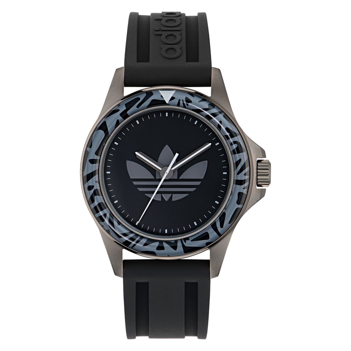 Adidas Originals Expression One AOFH24511 Horloge - Siliconen - Zwart - Ø 44 mm