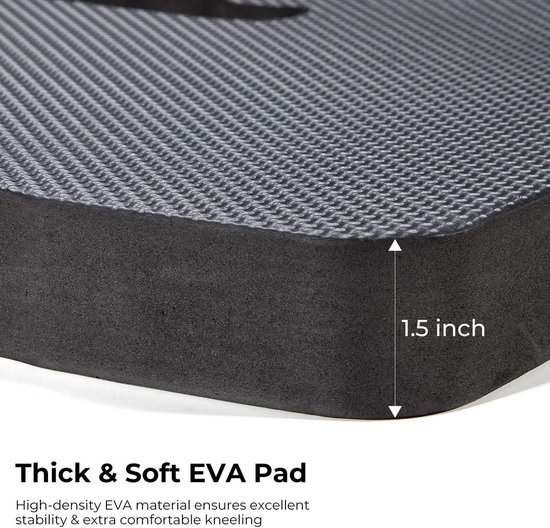 Premium Kneeling Pad 2 Pack, Comfortable Gardening Knee Pad Kneeling Mat with 2 Different Surfaces, Extra Soft EVA Foam Padding Knee Cushion for Gardening, Outdoor, Work, Yoga & Bath, Black van RED Home Club — afbeelding 5