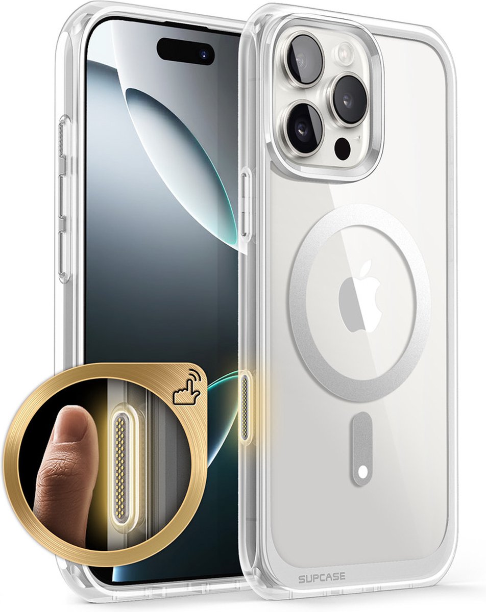 Supcase UB geschikt voor iPhone 16 Pro Max hoesje - Geschikt voor MagSafe - Transparant