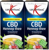 2x Lucovitaal Thee Hennep CBD 20 stuks