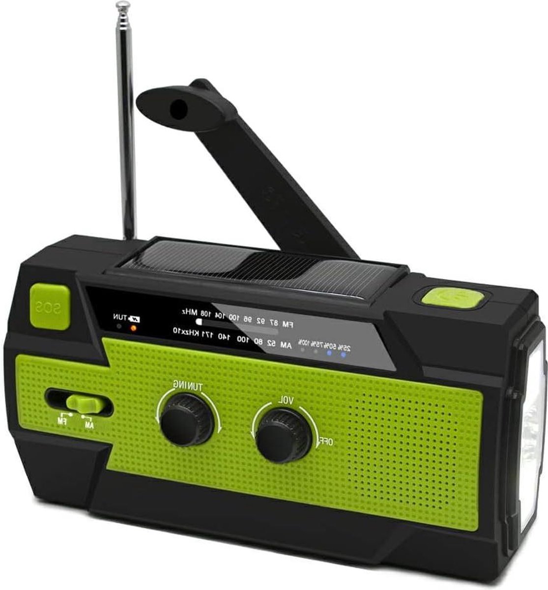 Noodradio Zonne-energie en lamp - kampeerervaring verbeteren - steun vrouwengroepem