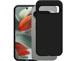 Cazy hoesje geschikt voor Google Pixel 9 / 9 Pro Hoesje Siliconen - Flexibele Case - Zwart