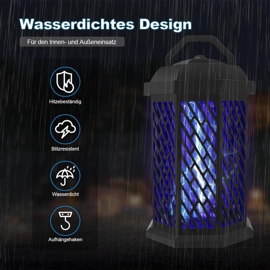 Elektrische Insectenverdelger - Muggenlamp 15 W met UV-lamp - Geen
