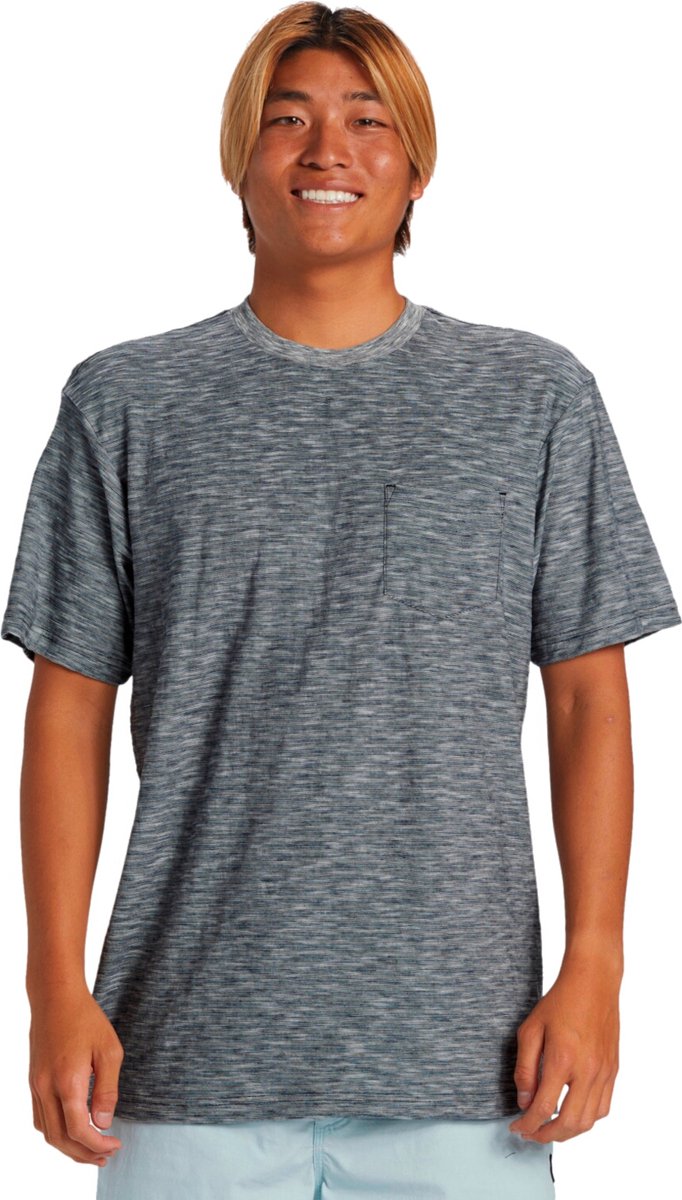 Quiksilver Kentin Ss Pocket Heren T-shirt Aqykt03114-kta3 Kleur Grijs