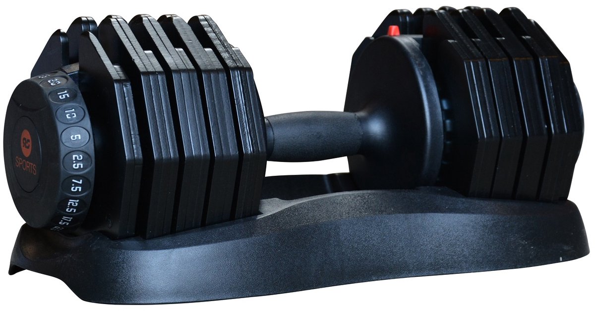 RS Sports Selector dumbell 25 kg l verstelbare dumbell