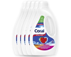 Coral - Vloeibaar Wasmiddel - Optimal Color - Voordeelverpakking 5 X 40 wasbeurten
