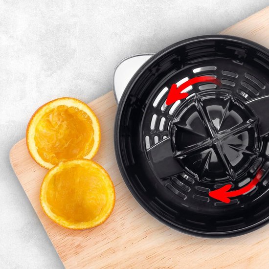 Elektrische sapcentrifuge voor citrusvruchten - 700 ml vulvolume - diverse accessoires - 40 W - transparant/zilver - frisse sinaasappelsap citruspers — afbeelding 2