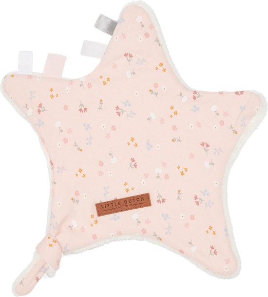 Little Dutch Knuffeldoek Ster Little Pink Flowers 30 x 35 cm