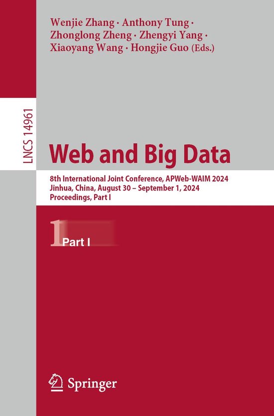 Springer Nature Proceedings Computer Science 1 - Web and Big ... - cover